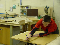 Joinery at Skillzone, a current training scheme for young people at Kibble