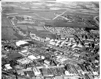 Aerial picture of landscape around Kibble, 1964