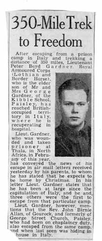 Peter Gardner news article