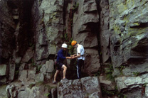 Rock climbing