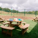 Outdoor picnic area